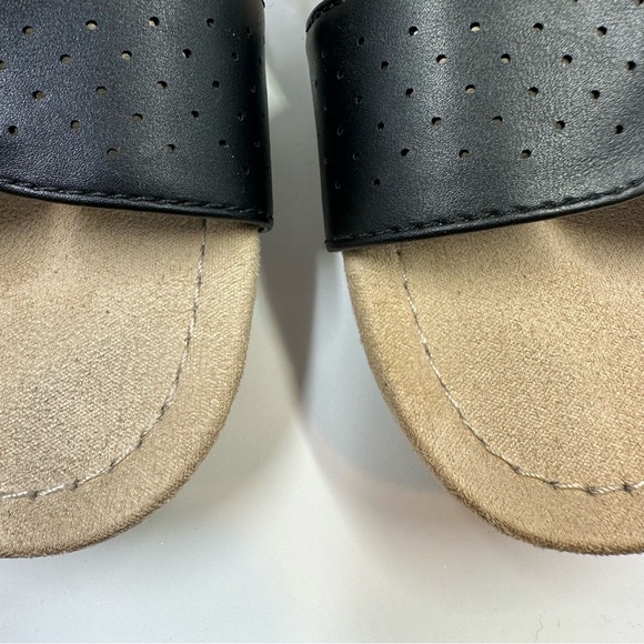 St. John’s Bay Memory Foam Cork Platform Wedge Sandals | Black Women’s Size 10 - Picture 9 of 9